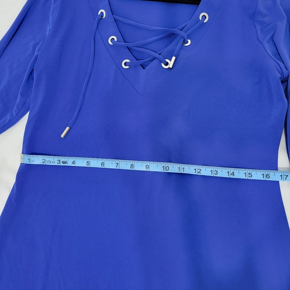 Calvin Klein blue long sleeved dress NWT - Picture 7 of 11